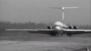 Ilyushin IL62 Interflug at Moscow Sheremetyevo Airport 1972 [upl. by Seaton]