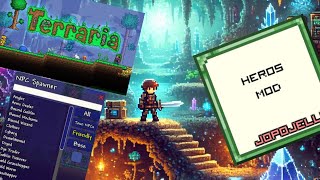 I review Heros Mod in tmodloader Terraria [upl. by Tjaden334]