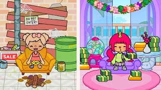 ¡Niña Rica VS Pobre ¡Desafío de Color in Toca Life World [upl. by Grissel476]