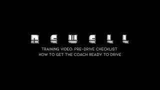 Training Video PreDrive Checklist [upl. by Jarid]