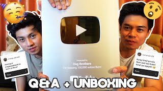 QampA  UNBOXING SILVER PLAY BUTTON [upl. by Fuhrman]