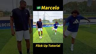 Marcelo Flick Up Tutorial！football footballshorts footballskills [upl. by Dolf]