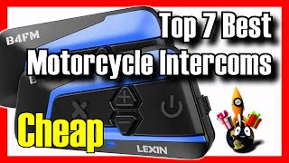 🏍️🔥 TOP 7 BEST Budget Motorcycle Intercoms Amazon 2024✅Cheap For Music  For Helmets  Bluetooth [upl. by Guadalupe]