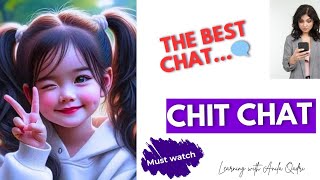 Chit Chat Whatsapp Chat How to chat in English Learning with Anila Qadri🗨️ [upl. by Aelaza]