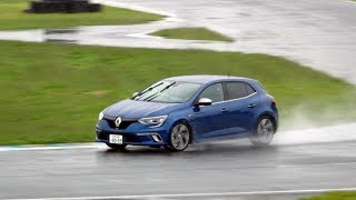 新型ルノー メガーヌ GTに速攻試乗！ 4WSの効果を徹底チェック Renault Megane GT ４WS check [upl. by Anrat]