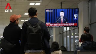 South Korean President Yoon Suk Yeol declares martial law in emergency address [upl. by Learrsi]