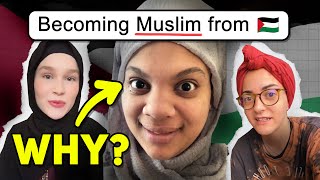 People converting to Islam because of Palestine [upl. by Savannah164]