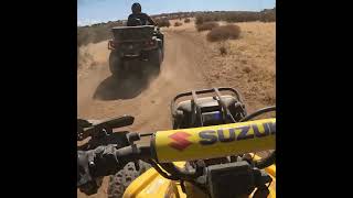 LT250R and CanAm 850 hesperia CA lt250r offroad canam [upl. by Ateuqal]