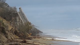 Erosion patrol Under the stairs at Nauset Light Beach [upl. by Cocke]