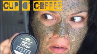 LUSH Cup O Coffee Face Mask First Impression [upl. by Mathi]