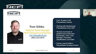 NCFI Geotechnical Polyurethanes 101 Webinar 4 4 24 [upl. by Grae]