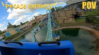 Pégase Express Parc Astérix Front Seat OnRide POV [upl. by Wharton]