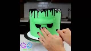 How to Make Frankensteins Cake  DIY HALLOWEEN CAKE [upl. by Neeroc]