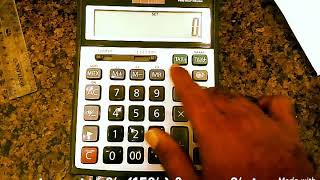 How to set tax vat rate on calculator [upl. by Oilicec]