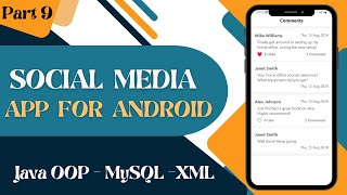 Social Media App for Android using Java and MySQL Part 9 [upl. by Ttsepmet]