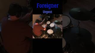 Foreigner  Urgent Drum Cover shorts drumcover foreigner urgent 80s vad506 moisesapp [upl. by Trebliw509]