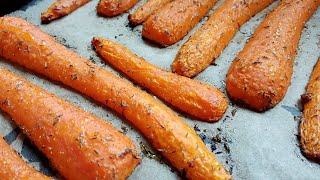 Carottes rôties au four aux épices 🥕 VEGAN🌿 [upl. by Nhguaved]