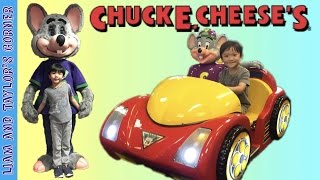 Chuck E Cheese Family Fun Kids Playing Arcade Games and Indoor Play Area [upl. by Maureene]