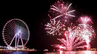 50th UAE National Day Fireworks  The Beach JBR [upl. by Mathian110]