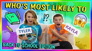 WHOS MOST LIKELY TO BACK TO SCHOOL EDITION  We Are The Davises [upl. by Weirick]