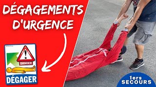 Comment réaliser un DÉGAGEMENT DURGENCE dune victime  ı Formation premiers secours [upl. by Ailemac112]