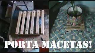 Porta macetas o carrito para macetas [upl. by Pepin]