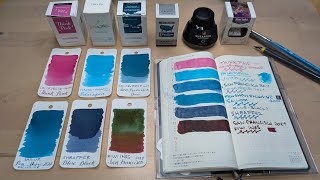 New Inks Day Swatching SF Pen Show Inks [upl. by Annazor249]