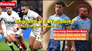 Preview England VS Wallabies Autumn Nations Series 2024 Lineup Analysis Predictions Rant News [upl. by Diskin]