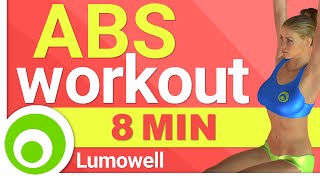 8 Minute Abs Workout  Best Exercises to Get a Six Pack [upl. by Sinned]