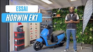 ESSAI HORWIN EK1  LE SCOOTER ÉLECTRIQUE ÉLÉGANT ET MODERNE [upl. by Mloc333]