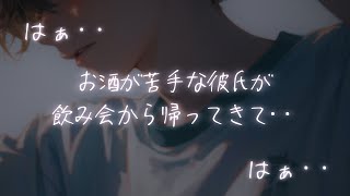 【咳嘔吐】お酒が苦手な彼氏が飲み会から帰ってきて嘔吐する【女性向けシチュエーションボイスASMR】 [upl. by Anatak]