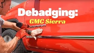 Debadging GMC Sierra Truck [upl. by Negah]