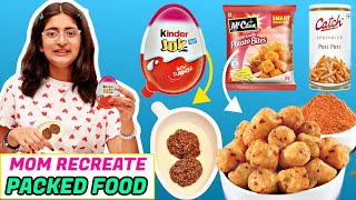 Anantya Tasted My Recreated Packed Food  Instant Kinder Joy  Potato Bites Recipe  CookWithNisha [upl. by Ttereve46]