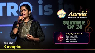 Zindagi Pyar Ka Geet Hai  Cover Song By Gheedha  Aarohi Bangalore [upl. by Franciska277]