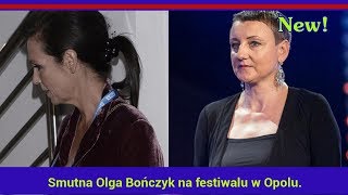 Smutna Olga Bończyk na festiwalu w Opolu Zabrakło jej na Wodecki Twist Festival [upl. by Wehhtam]