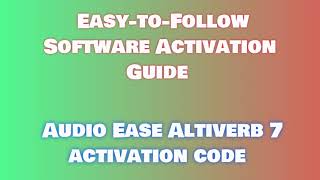 StepbyStep Download and Install Audio Ease Altiverb 7 [upl. by Papageno833]