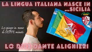 La lingua italiana nasce in SICILIA lo dice Dante Alighieri [upl. by Ronoh]