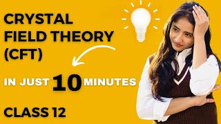 Crystal Field Theory  in just 10 minutes  Class 12  Coordination Compounds  ISC CBSE board [upl. by Carine]