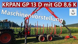 Maschinenvorstellung KRPAN GP 13 D Rückewagen mit GD 86 K [upl. by Geordie]