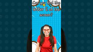 Can you find the letter E on the screen Spotting letters for Kids shorts letters alphabet [upl. by Alyhs841]