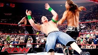 John Cena amp The Undertaker vs DGeneration X vs JeriShow Raw November 16 2009 [upl. by Yentrac]