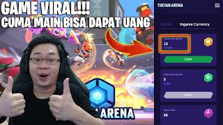 KATANYA GAME INI LAGI VIRAL BISA DAPAT UANG TUNAI HANYA DENGAN MAIN THETAN ARENA GAMEPLAY [upl. by Ertsevlis]