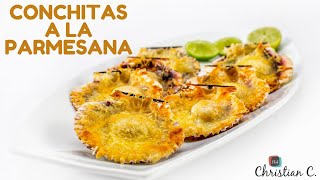 Receta fácil de Conchitas Parmesana a la Parrilla [upl. by Eanert748]