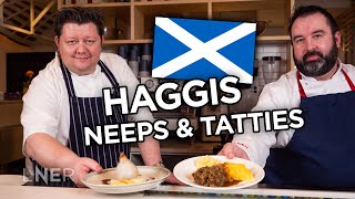 Haggis Neeps amp Tatties  Cooking with LNER  Burns Night [upl. by Fillander537]