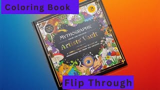 Coloring Book FlipThru Mythographic Artists Vault Hardcover Coloring Book [upl. by Jodie]