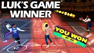 NBA 2K25 Park  Luks Game Winner Comeback Fire Streak [upl. by Nyleikcaj]