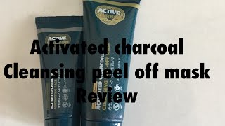 ACTIVATED CHARCOAL CLEANSING PEEL OFF MASK REVIEW Lawanprakash [upl. by Riaj]