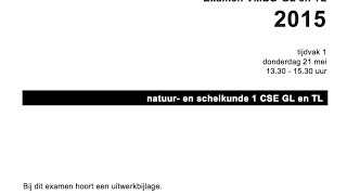 Uitleg Examen NaSk1 Natuurkunde Gl en TL 2015 tijdvak 1 [upl. by Nahij]