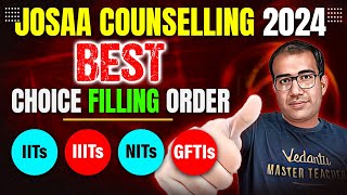 JoSAA 2024  All Categories  Best Choice Filling Order  IITs NITs IIITs amp GFTIs Vinay Shur Sir [upl. by Euqinue]