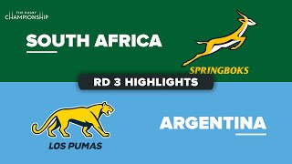 The Rugby Championship 2023  South Africa v Argentina  Rd 3 Highlights [upl. by Lilla]